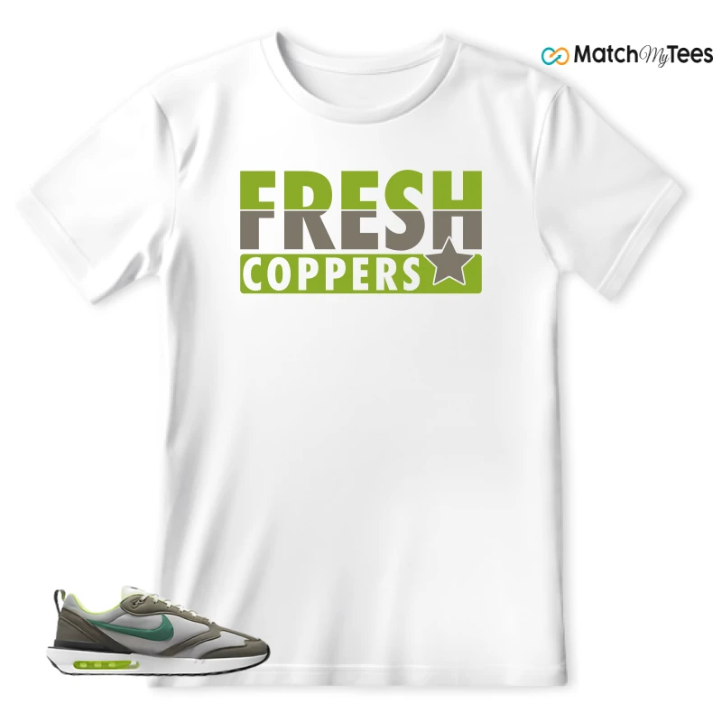 NIKE AIR MAX DAWN OLIVE GREY MALACHITE SNEAKER Matching Tees t-shirt