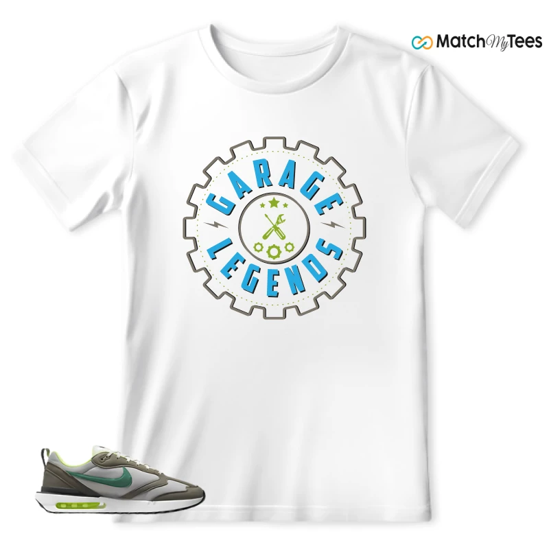 NIKE AIR MAX DAWN OLIVE GREY MALACHITE SNEAKER Matching Tees t-shirt