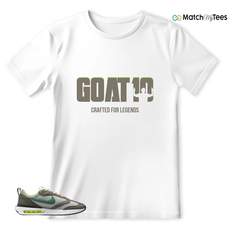 NIKE AIR MAX DAWN OLIVE GREY MALACHITE SNEAKER Matching Tees t-shirt