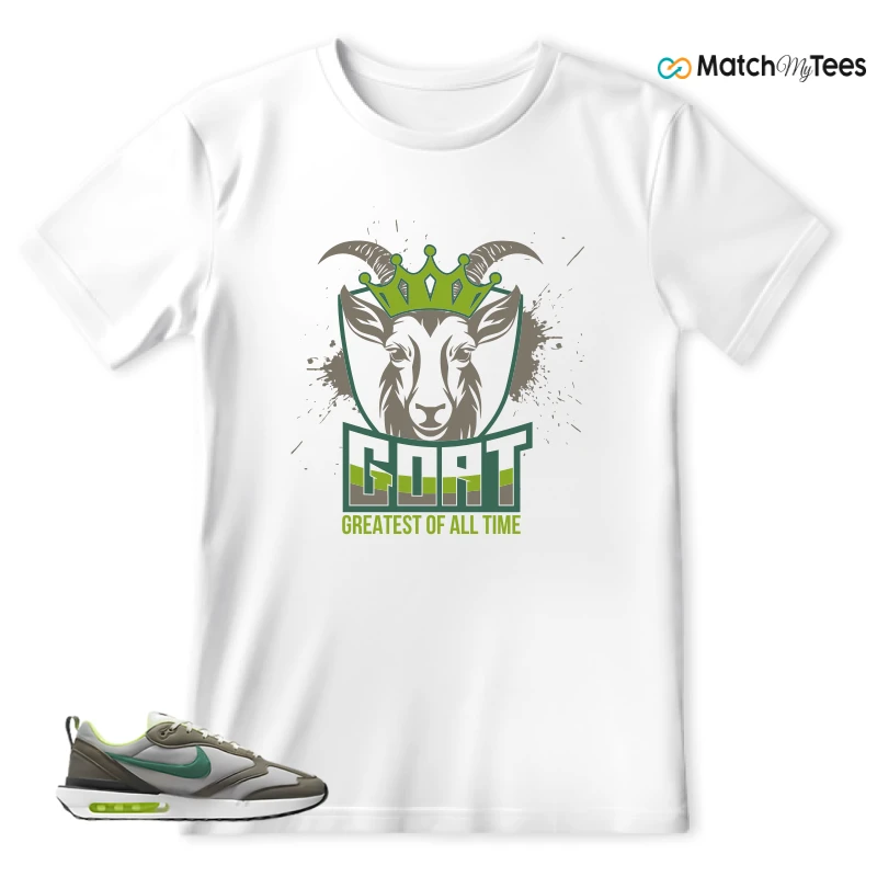 NIKE AIR MAX DAWN OLIVE GREY MALACHITE SNEAKER Matching Tees t-shirt