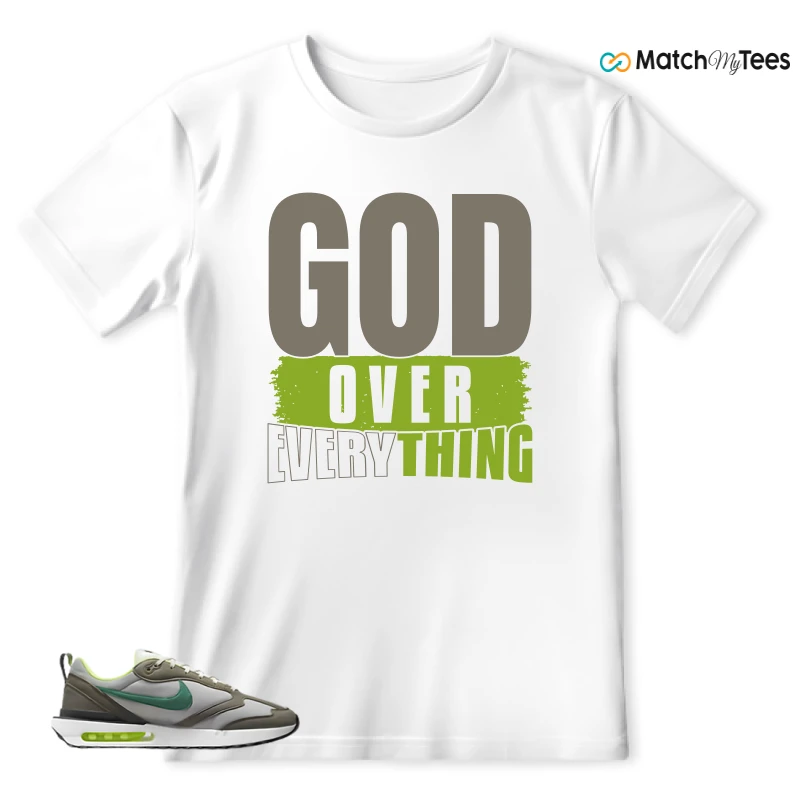 NIKE AIR MAX DAWN OLIVE GREY MALACHITE SNEAKER Matching Tees t-shirt