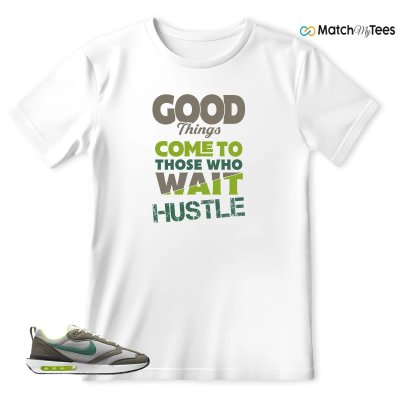 NIKE AIR MAX DAWN OLIVE GREY MALACHITE SNEAKER Matching Tees t-shirt