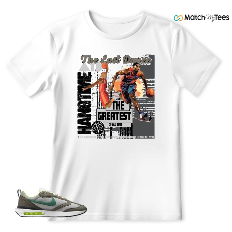 NIKE AIR MAX DAWN OLIVE GREY MALACHITE SNEAKER Matching Tees t-shirt