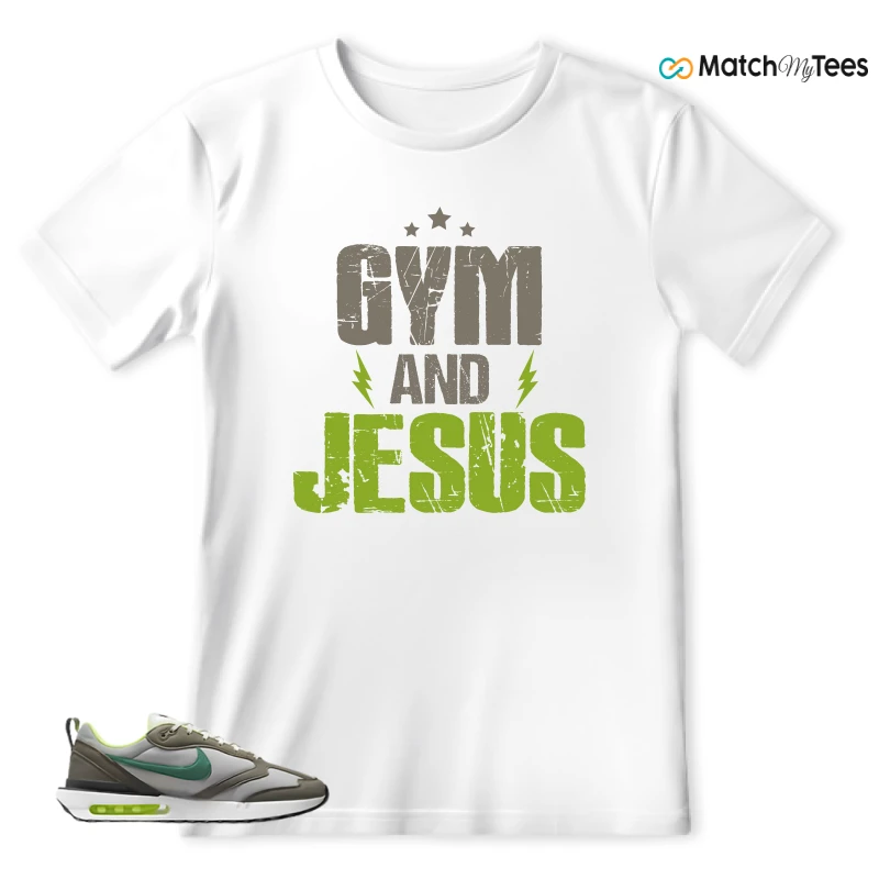 NIKE AIR MAX DAWN OLIVE GREY MALACHITE SNEAKER Matching Tees t-shirt