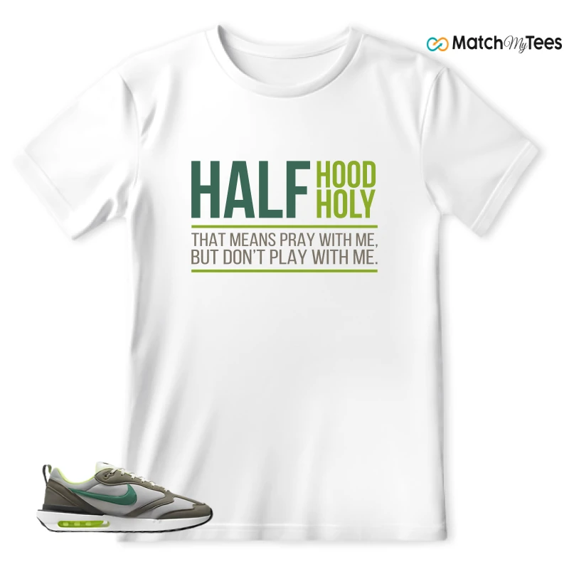 NIKE AIR MAX DAWN OLIVE GREY MALACHITE SNEAKER Matching Tees t-shirt