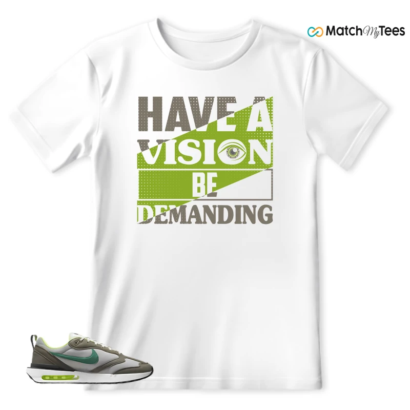 NIKE AIR MAX DAWN OLIVE GREY MALACHITE SNEAKER Matching Tees t-shirt