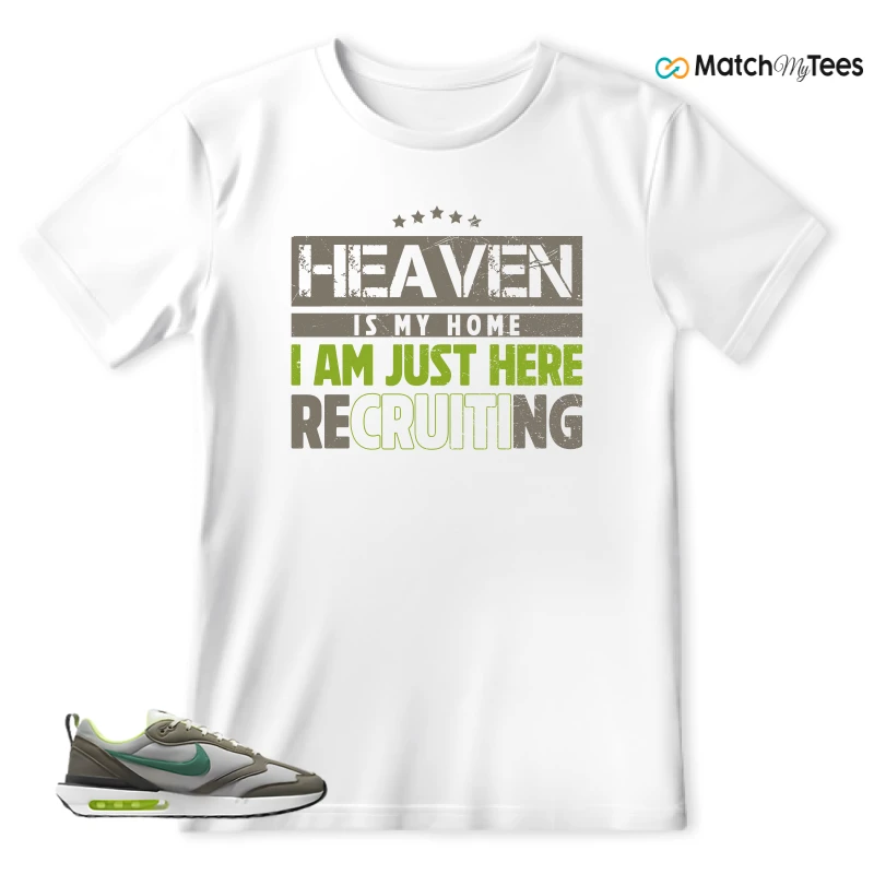 NIKE AIR MAX DAWN OLIVE GREY MALACHITE SNEAKER Matching Tees t-shirt