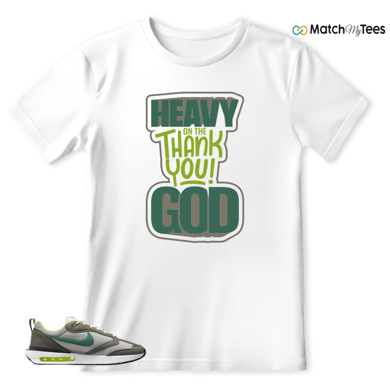NIKE AIR MAX DAWN OLIVE GREY MALACHITE SNEAKER Matching Tees t-shirt