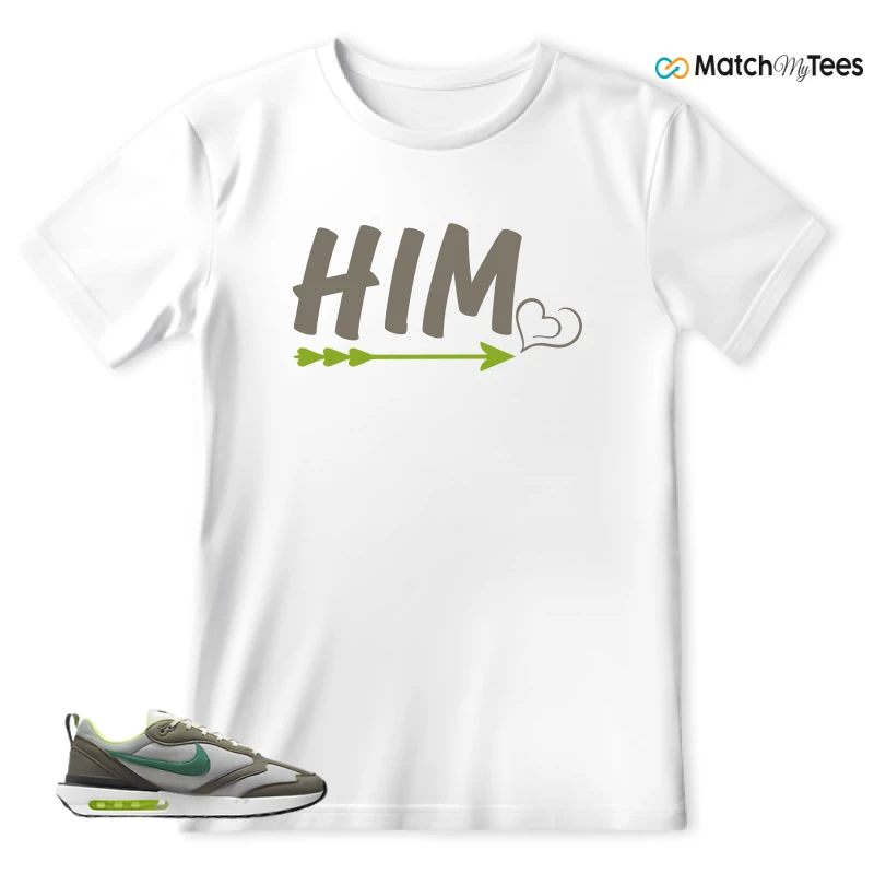 NIKE AIR MAX DAWN OLIVE GREY MALACHITE SNEAKER Matching Tees t-shirt