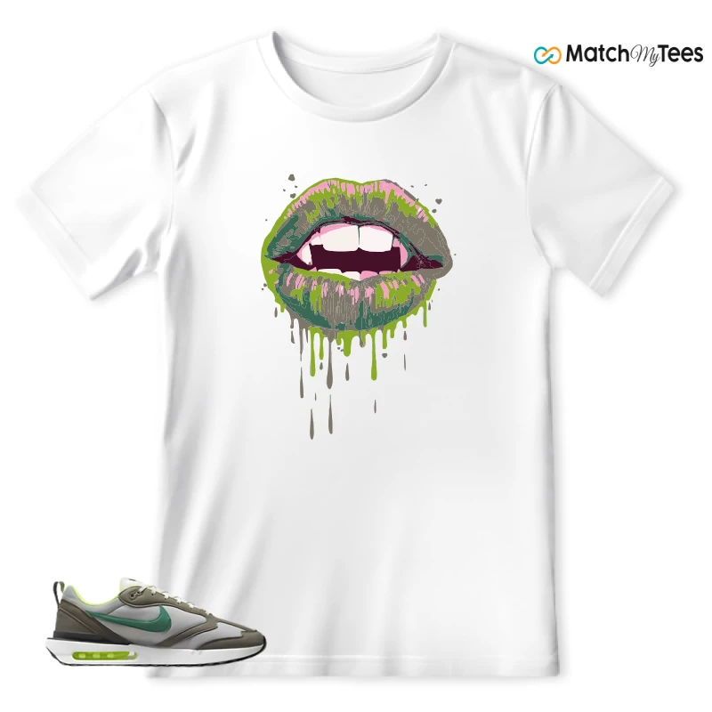 NIKE AIR MAX DAWN OLIVE GREY MALACHITE SNEAKER Matching Tees t-shirt