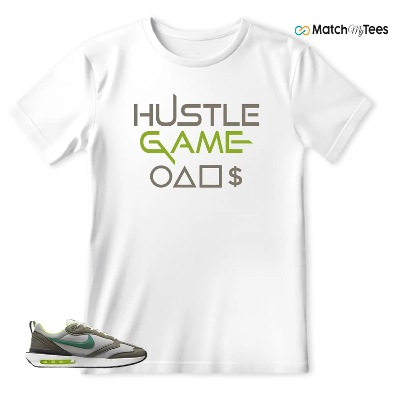 NIKE AIR MAX DAWN OLIVE GREY MALACHITE SNEAKER Matching Tees t-shirt