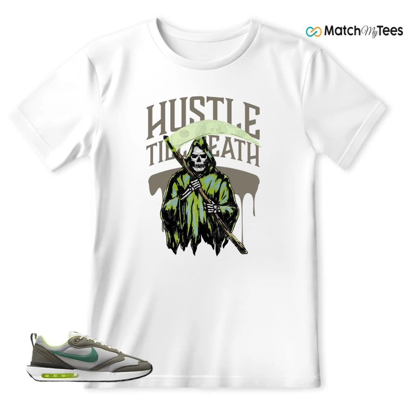 NIKE AIR MAX DAWN OLIVE GREY MALACHITE SNEAKER Matching Tees t-shirt