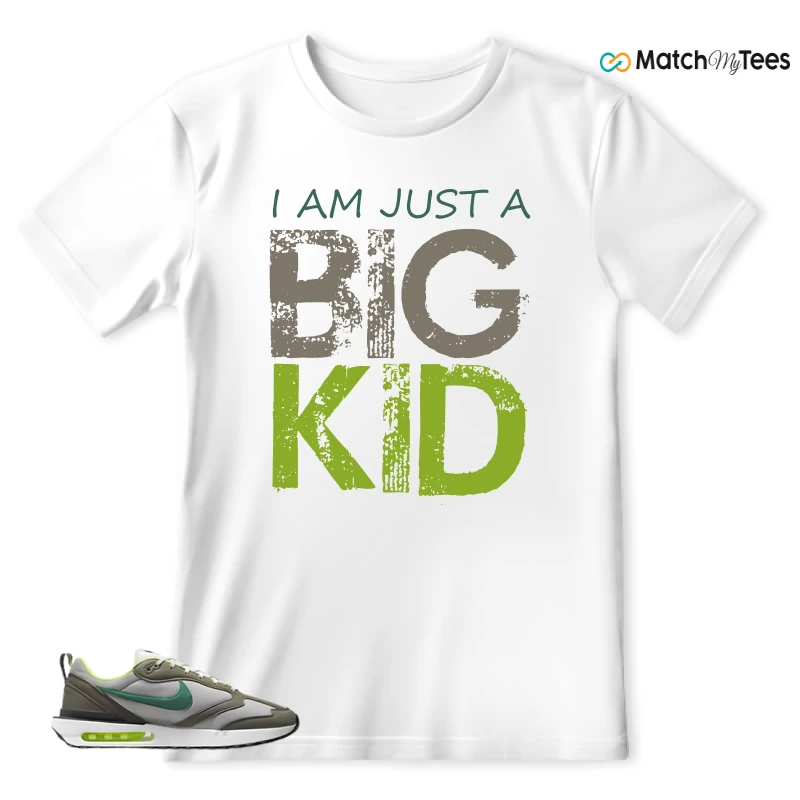 NIKE AIR MAX DAWN OLIVE GREY MALACHITE SNEAKER Matching Tees t-shirt