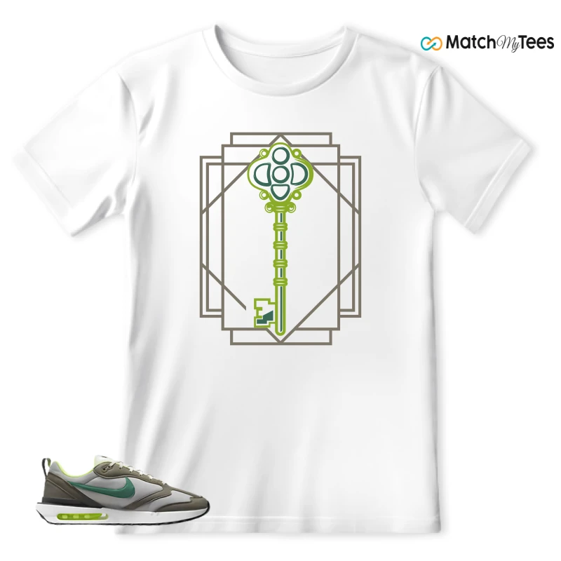 NIKE AIR MAX DAWN OLIVE GREY MALACHITE SNEAKER Matching Tees t-shirt