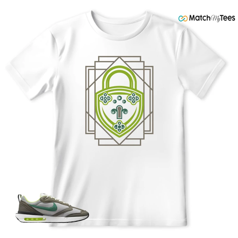 NIKE AIR MAX DAWN OLIVE GREY MALACHITE SNEAKER Matching Tees t-shirt