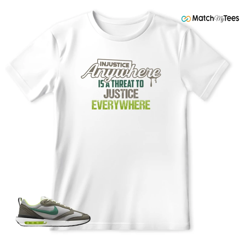 NIKE AIR MAX DAWN OLIVE GREY MALACHITE SNEAKER Matching Tees t-shirt