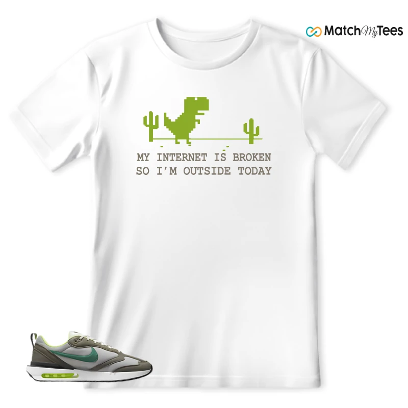 NIKE AIR MAX DAWN OLIVE GREY MALACHITE SNEAKER Matching Tees t-shirt