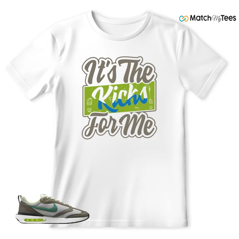 NIKE AIR MAX DAWN OLIVE GREY MALACHITE SNEAKER Matching Tees t-shirt