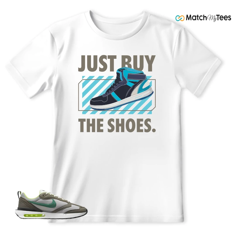 NIKE AIR MAX DAWN OLIVE GREY MALACHITE SNEAKER Matching Tees t-shirt