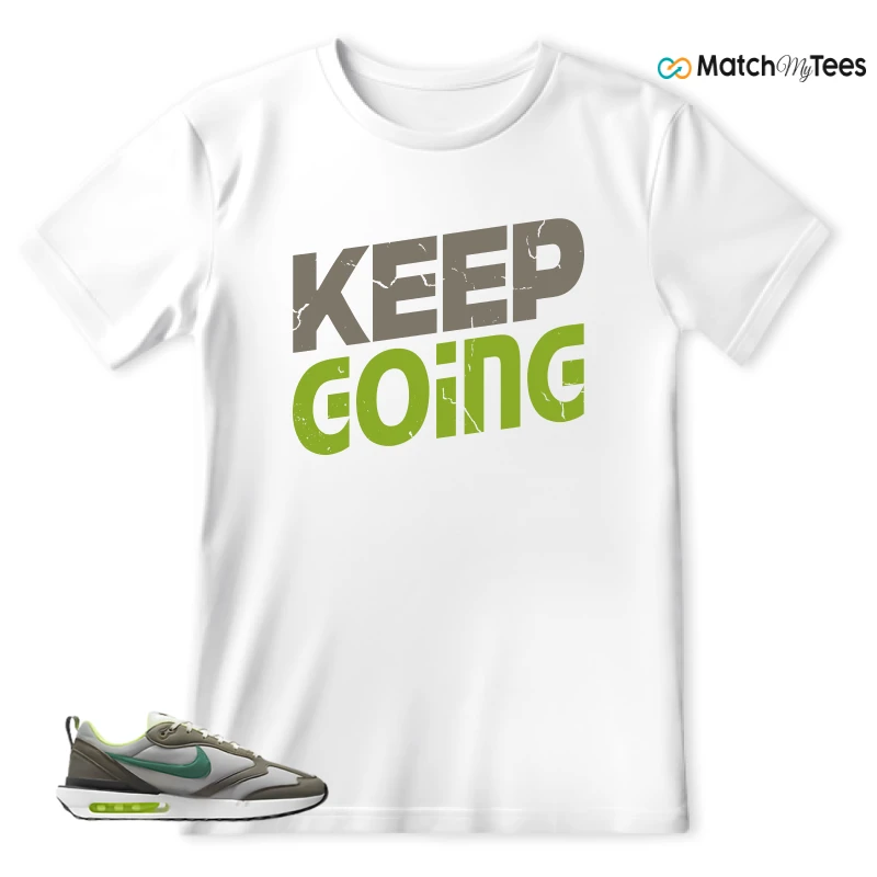 NIKE AIR MAX DAWN OLIVE GREY MALACHITE SNEAKER Matching Tees t-shirt