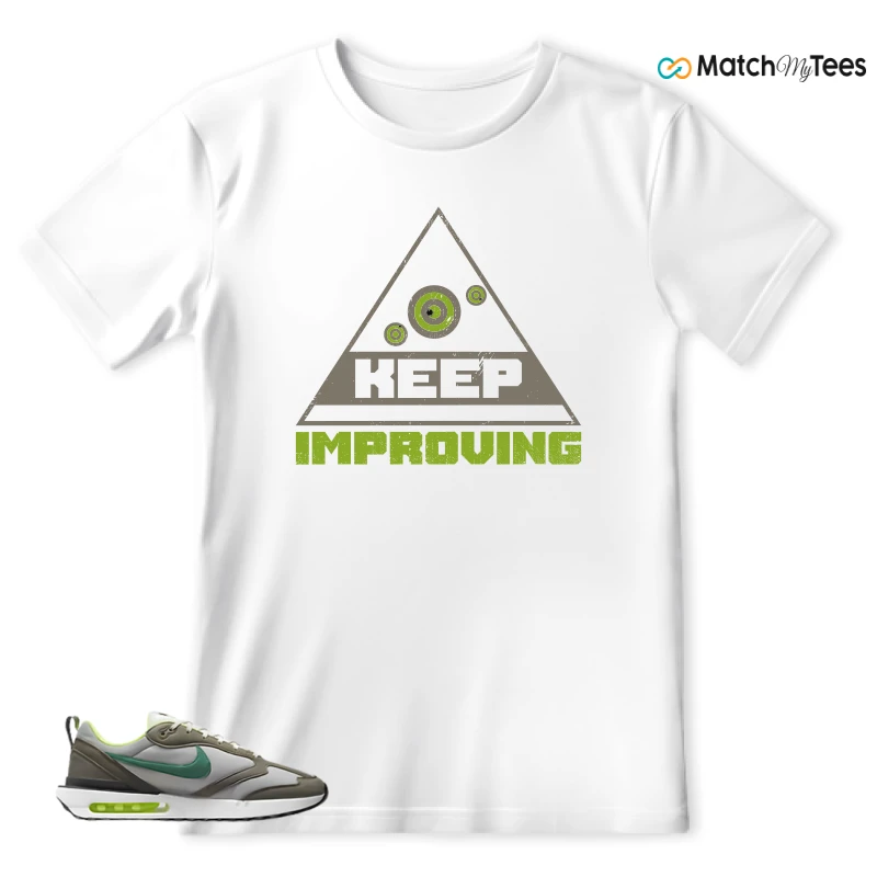 NIKE AIR MAX DAWN OLIVE GREY MALACHITE SNEAKER Matching Tees t-shirt