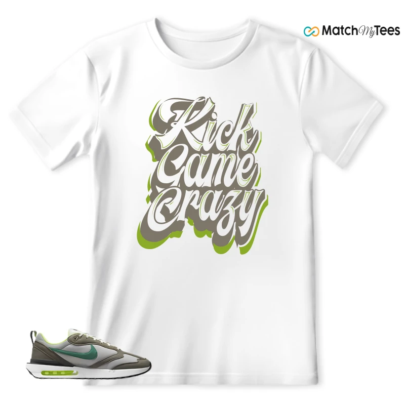 NIKE AIR MAX DAWN OLIVE GREY MALACHITE SNEAKER Matching Tees t-shirt