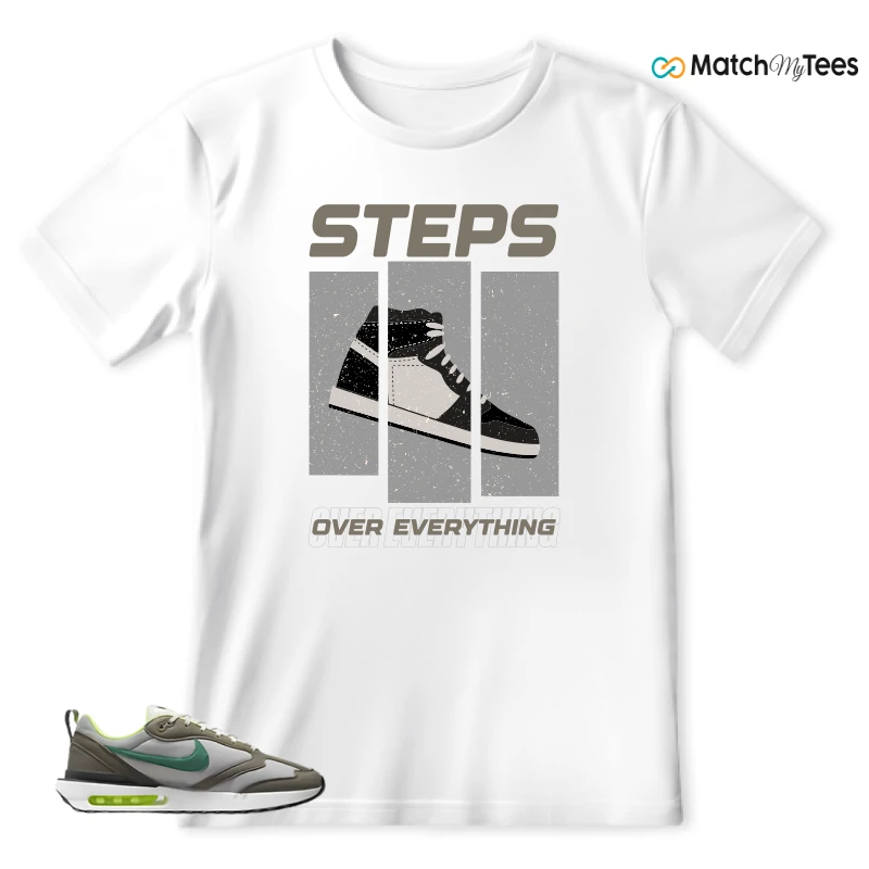 NIKE AIR MAX DAWN OLIVE GREY MALACHITE SNEAKER Matching Tees t-shirt