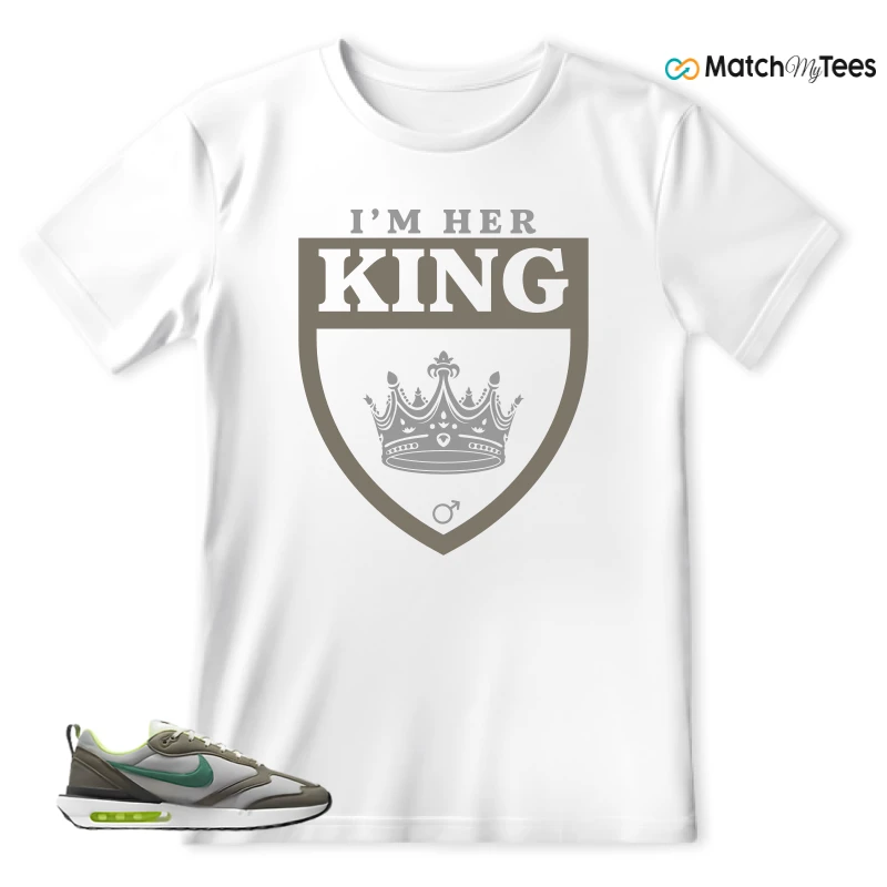 NIKE AIR MAX DAWN OLIVE GREY MALACHITE SNEAKER Matching Tees t-shirt