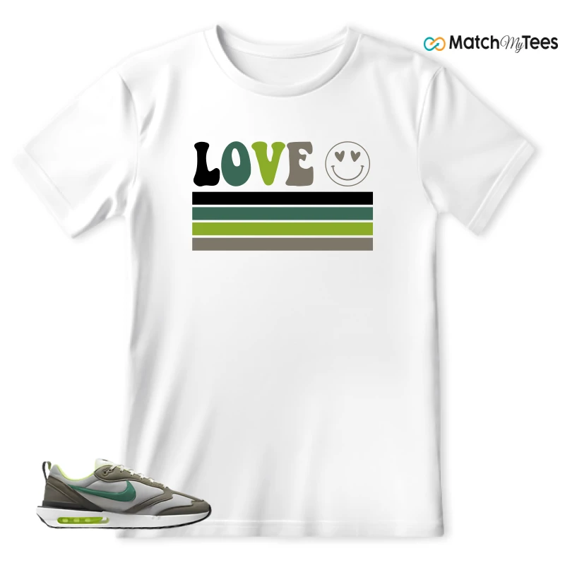 NIKE AIR MAX DAWN OLIVE GREY MALACHITE SNEAKER Matching Tees t-shirt