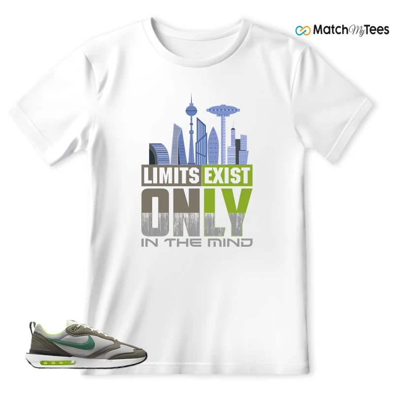 NIKE AIR MAX DAWN OLIVE GREY MALACHITE SNEAKER Matching Tees t-shirt