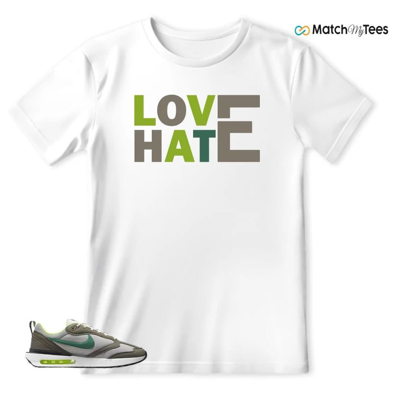 NIKE AIR MAX DAWN OLIVE GREY MALACHITE SNEAKER Matching Tees t-shirt