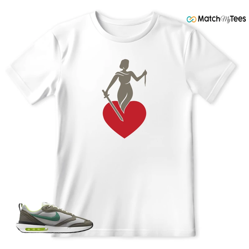 NIKE AIR MAX DAWN OLIVE GREY MALACHITE SNEAKER Matching Tees t-shirt
