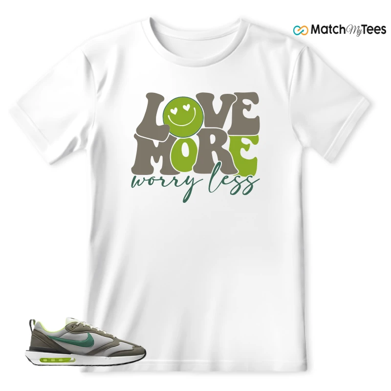 NIKE AIR MAX DAWN OLIVE GREY MALACHITE SNEAKER Matching Tees t-shirt