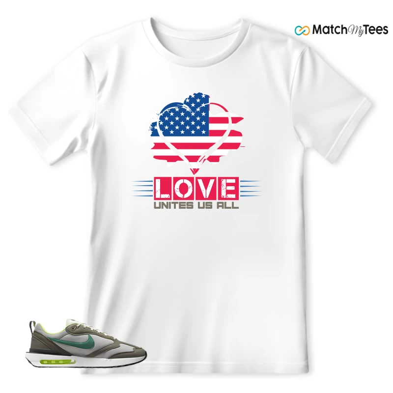 NIKE AIR MAX DAWN OLIVE GREY MALACHITE SNEAKER Matching Tees t-shirt
