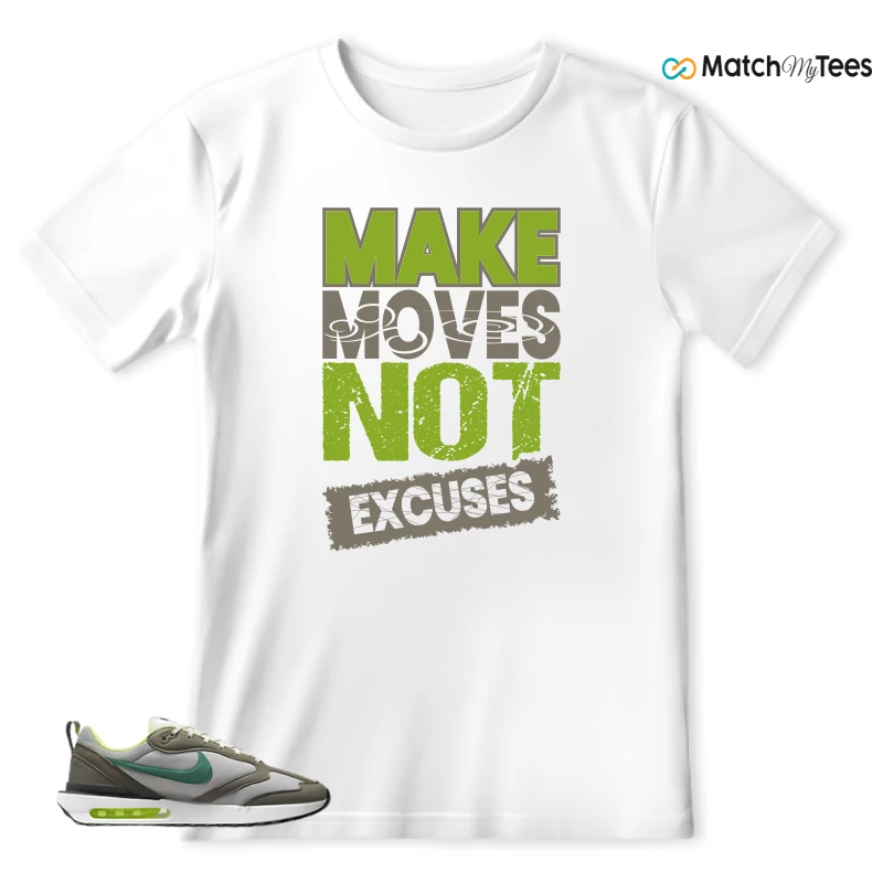 NIKE AIR MAX DAWN OLIVE GREY MALACHITE SNEAKER Matching Tees t-shirt