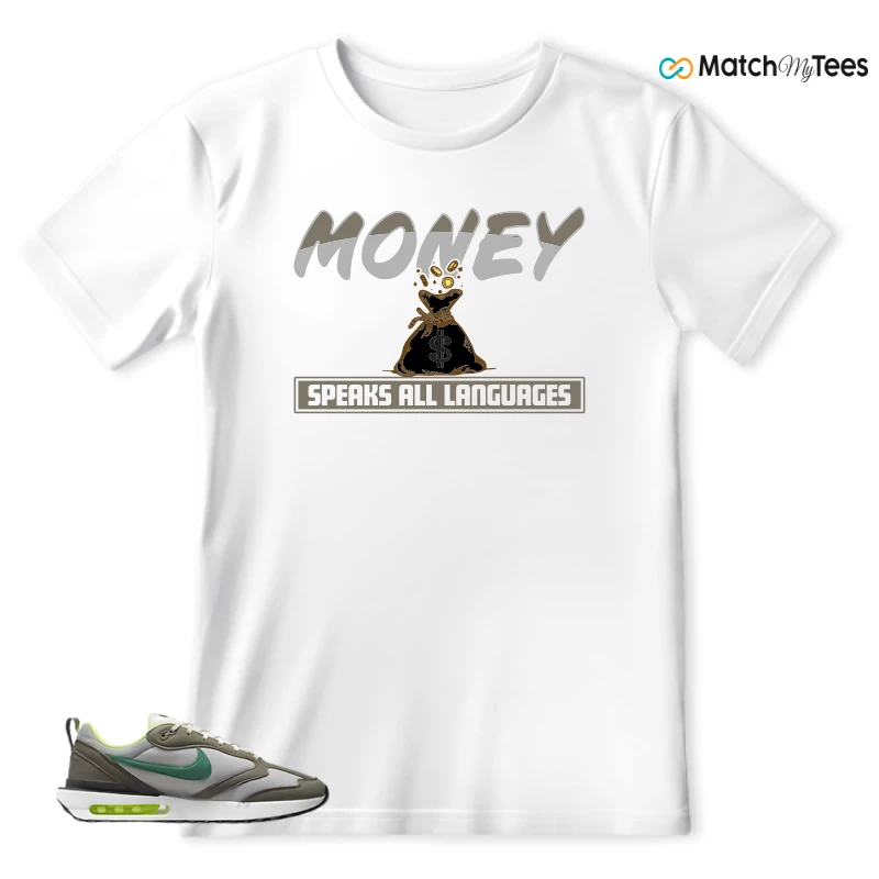 NIKE AIR MAX DAWN OLIVE GREY MALACHITE SNEAKER Matching Tees t-shirt