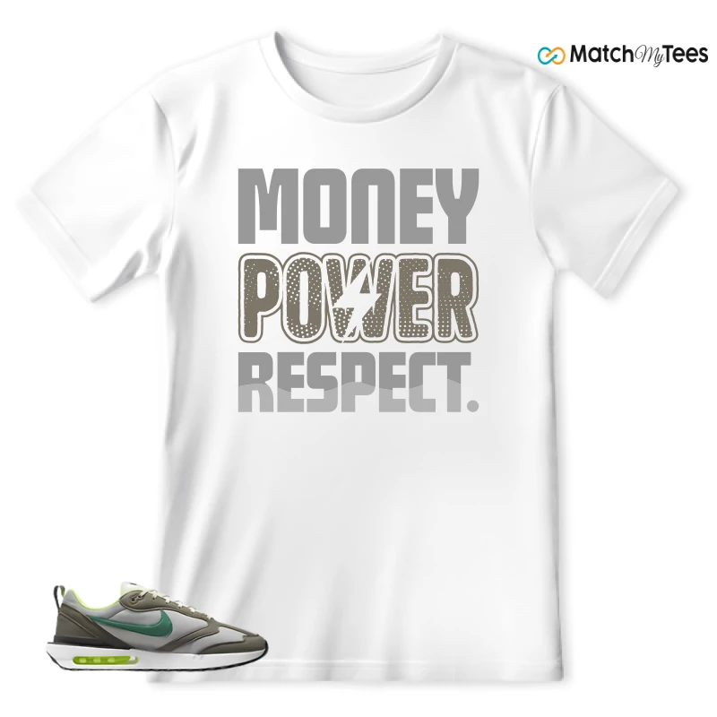 NIKE AIR MAX DAWN OLIVE GREY MALACHITE SNEAKER Matching Tees t-shirt