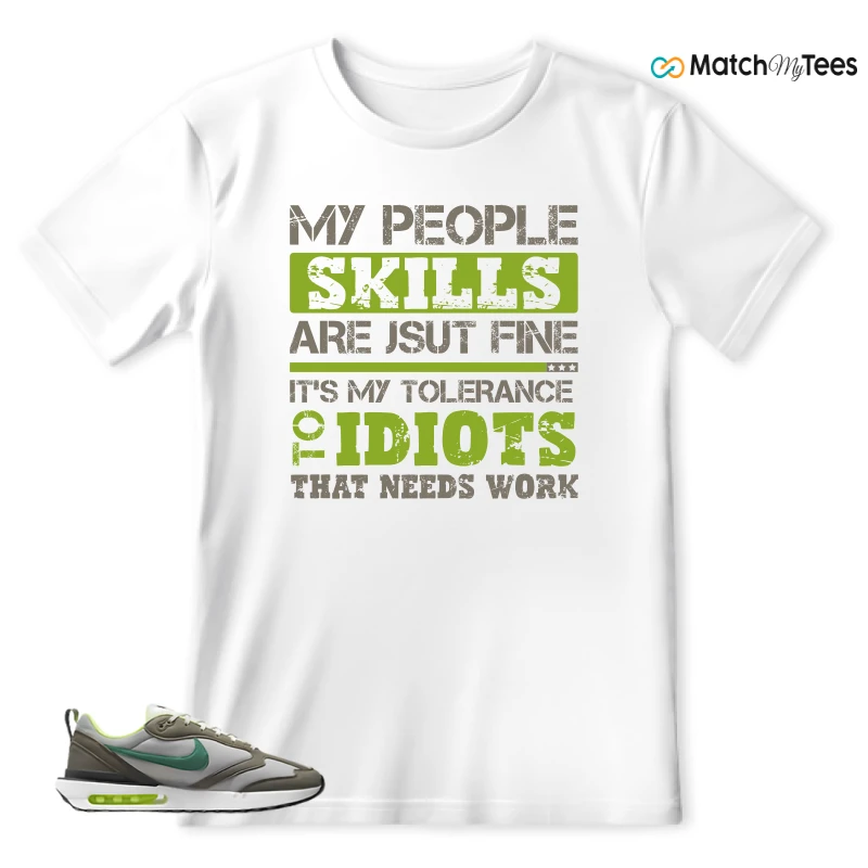 NIKE AIR MAX DAWN OLIVE GREY MALACHITE SNEAKER Matching Tees t-shirt