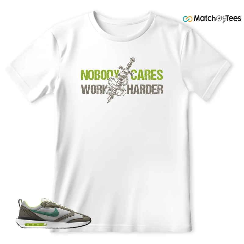 NIKE AIR MAX DAWN OLIVE GREY MALACHITE SNEAKER Matching Tees t-shirt