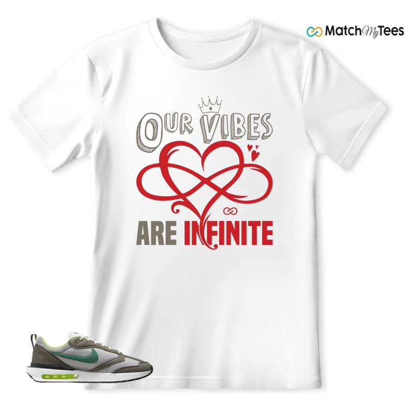 NIKE AIR MAX DAWN OLIVE GREY MALACHITE SNEAKER Matching Tees t-shirt