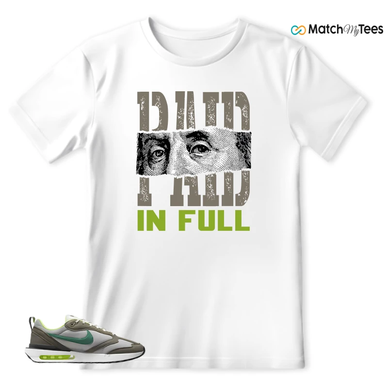 NIKE AIR MAX DAWN OLIVE GREY MALACHITE SNEAKER Matching Tees t-shirt