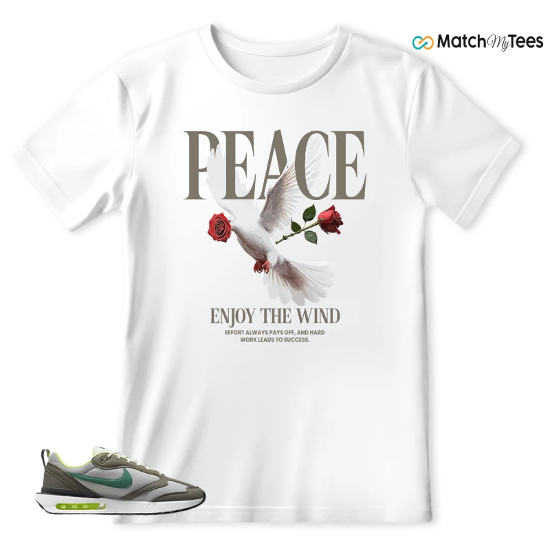 NIKE AIR MAX DAWN OLIVE GREY MALACHITE SNEAKER Matching Tees t-shirt