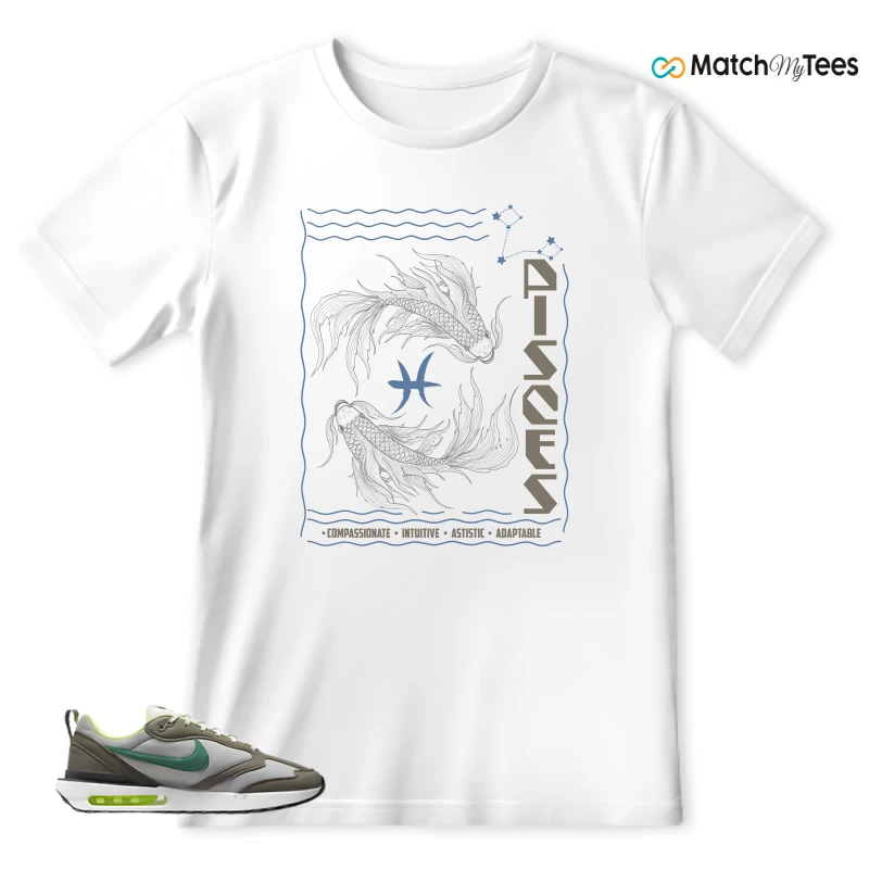 NIKE AIR MAX DAWN OLIVE GREY MALACHITE SNEAKER Matching Tees t-shirt