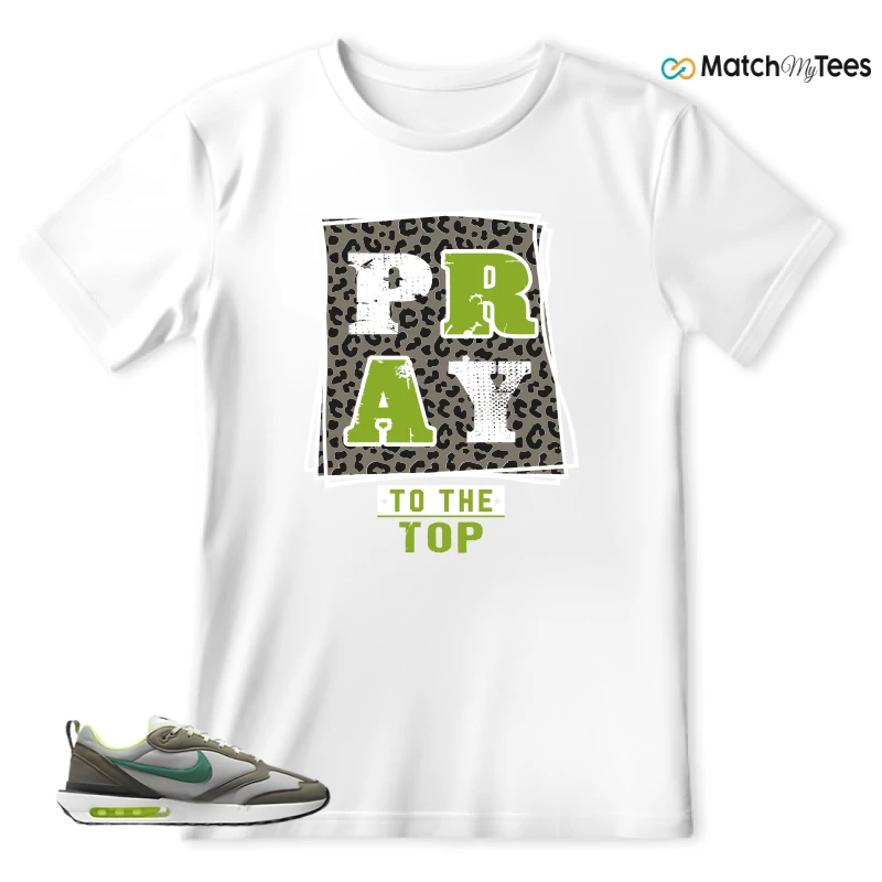 NIKE AIR MAX DAWN OLIVE GREY MALACHITE SNEAKER Matching Tees t-shirt
