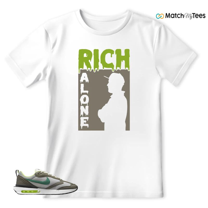 NIKE AIR MAX DAWN OLIVE GREY MALACHITE SNEAKER Matching Tees t-shirt