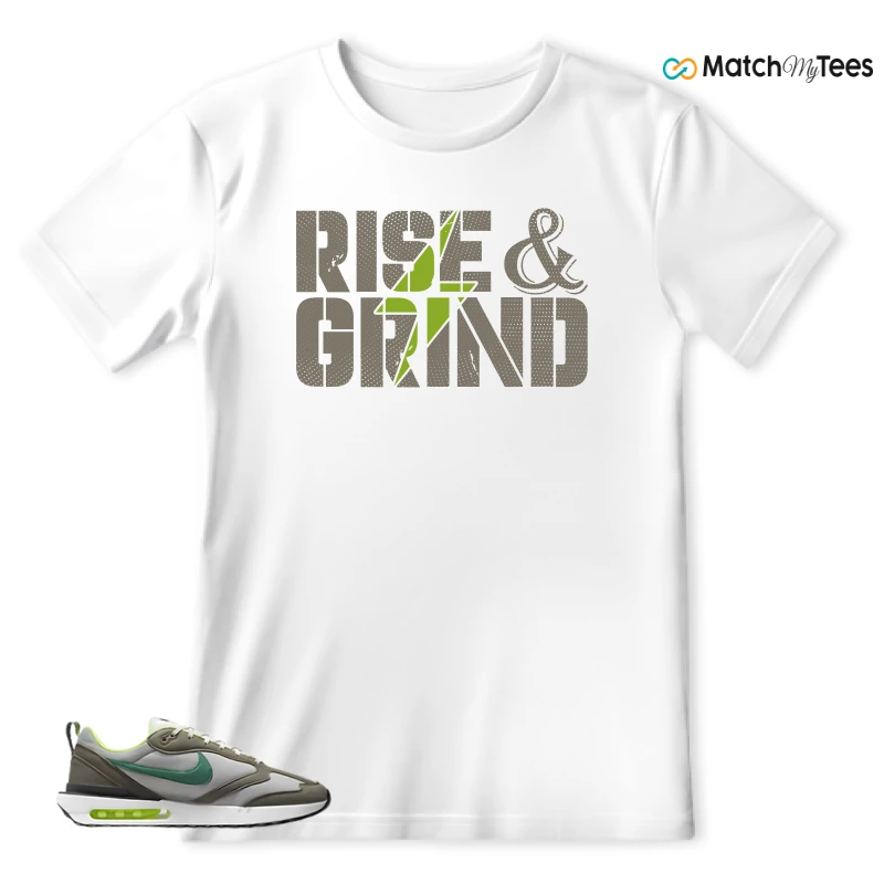 NIKE AIR MAX DAWN OLIVE GREY MALACHITE SNEAKER Matching Tees t-shirt