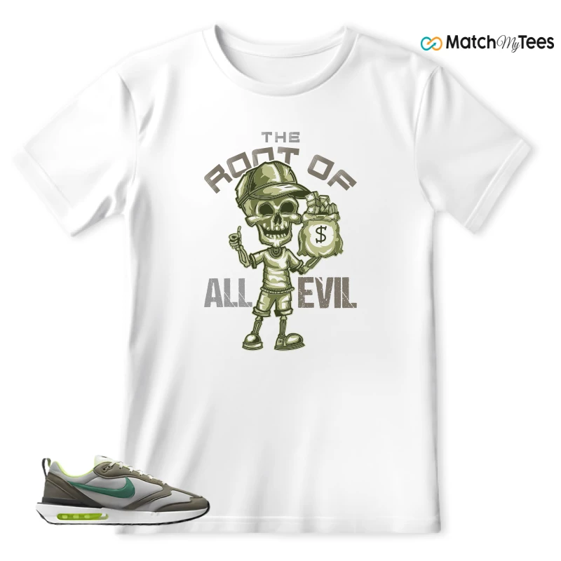 NIKE AIR MAX DAWN OLIVE GREY MALACHITE SNEAKER Matching Tees t-shirt