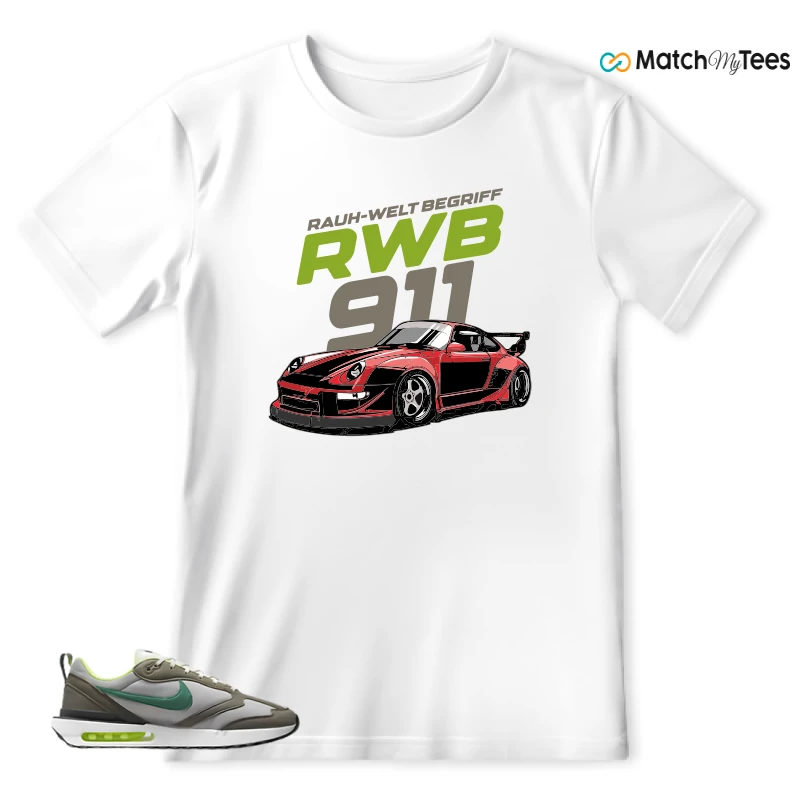 NIKE AIR MAX DAWN OLIVE GREY MALACHITE SNEAKER Matching Tees t-shirt