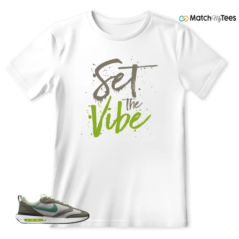 NIKE AIR MAX DAWN OLIVE GREY MALACHITE SNEAKER Matching Tees t-shirt