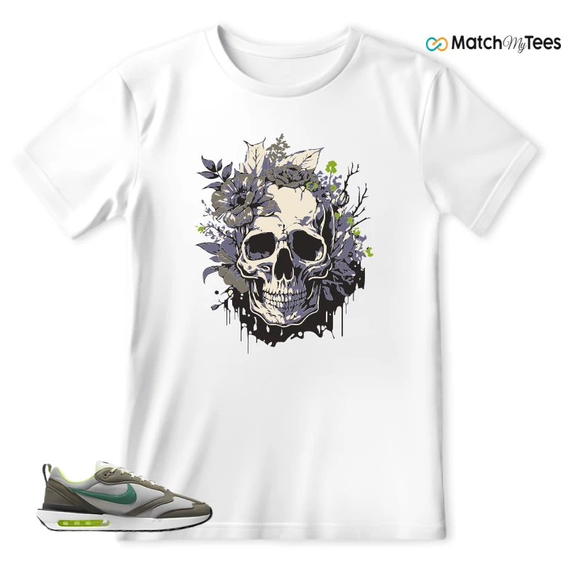 NIKE AIR MAX DAWN OLIVE GREY MALACHITE SNEAKER Matching Tees t-shirt